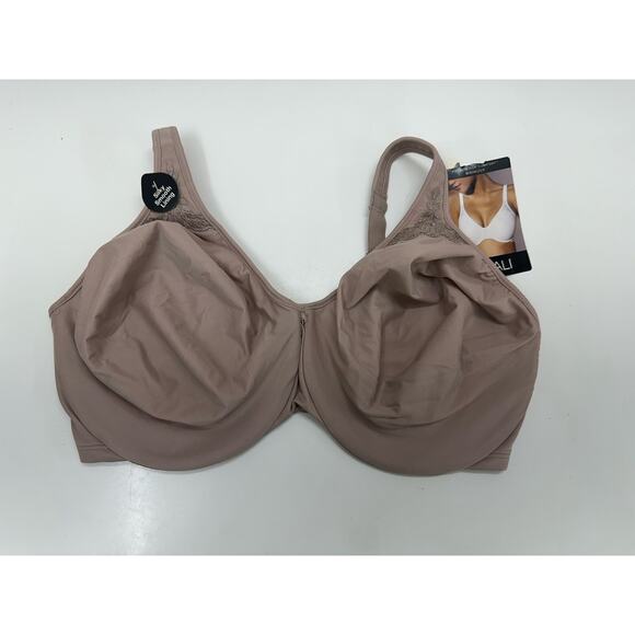 Bali Womens Bra Size 38DDD Toffee Brown Wired Silky Smooth Lining 3385 NWTs - Picture 1 of 10
